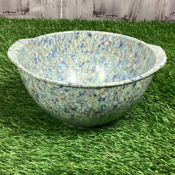 Rachel Ray Blue Garbage Bowl Confetti Speckled - Picture 1 of 13